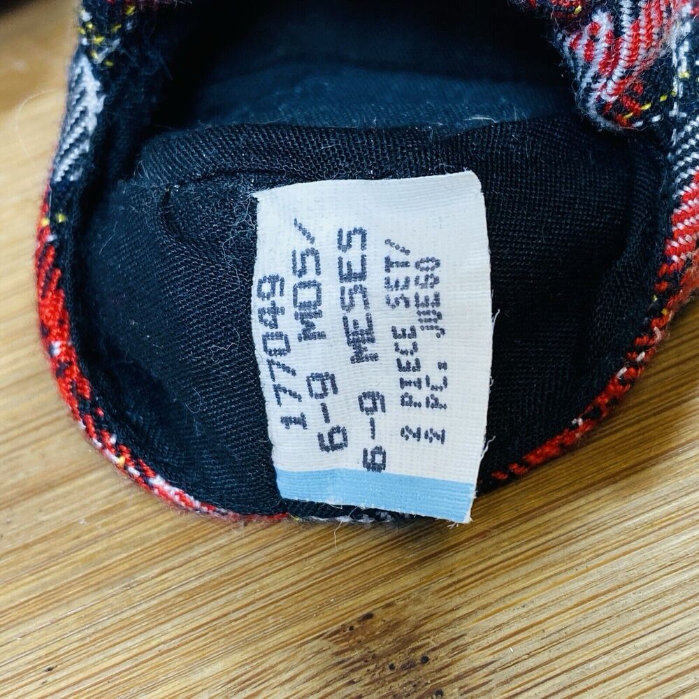 Plaid Baby Girl Shoe Size 6-9 Month - Picture 5 of 6